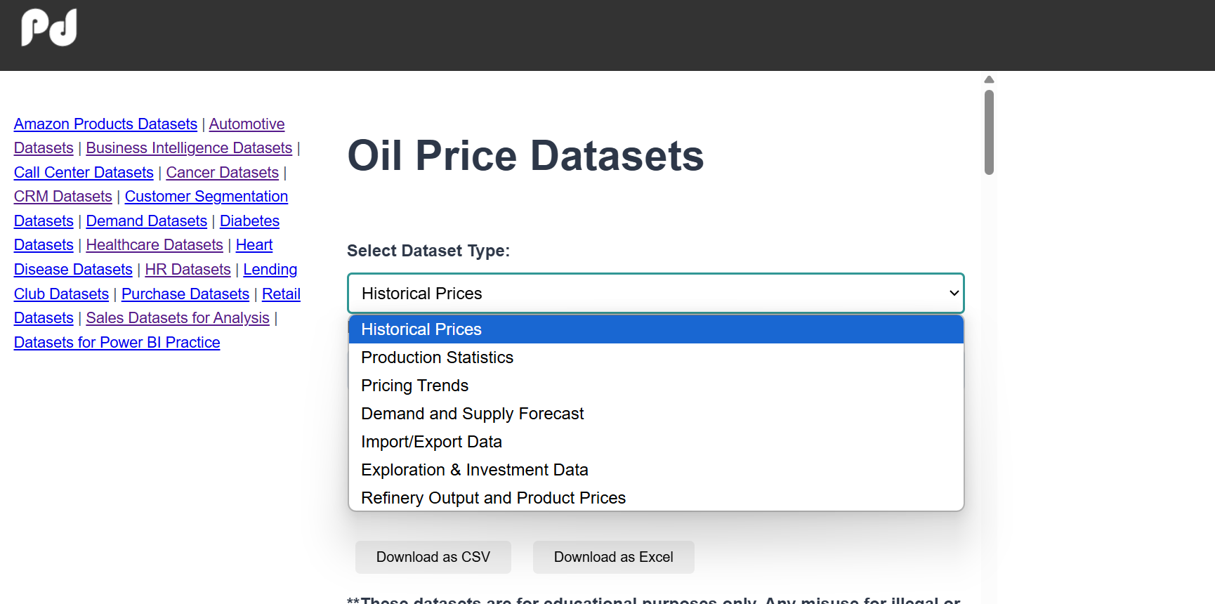 Excel Datasets Generator Image